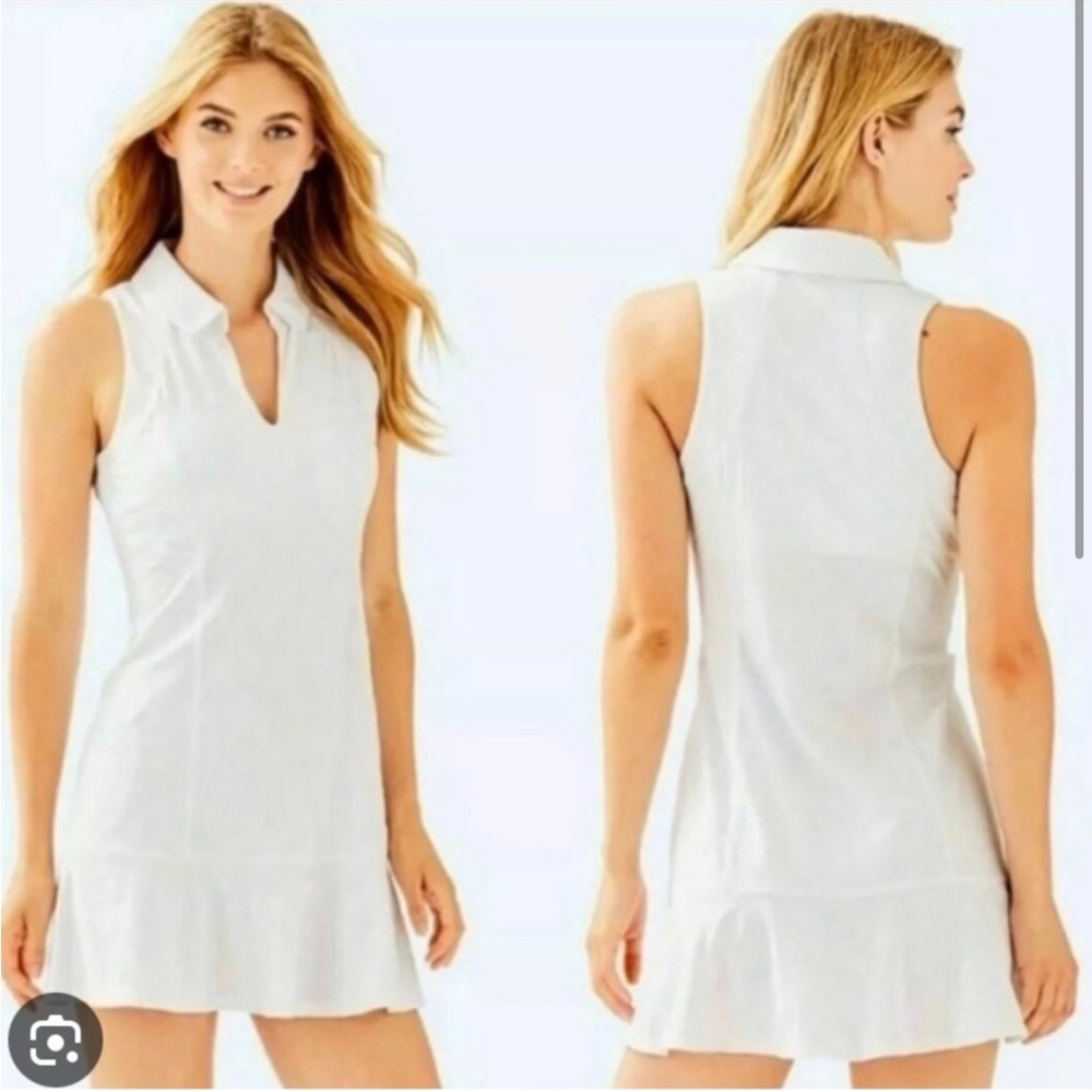 Lilly Pulitzer UPF 50+ Martina Tennis Dress Perfect Match Jacquard Small NWT
